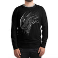 Black - Front - Alien Unisex Adult Xenomorph Sweatshirt