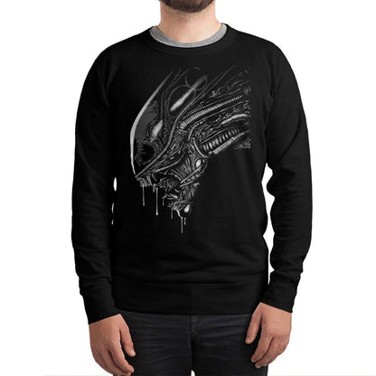 Black - Front - Alien Unisex Adult Xenomorph Sweatshirt
