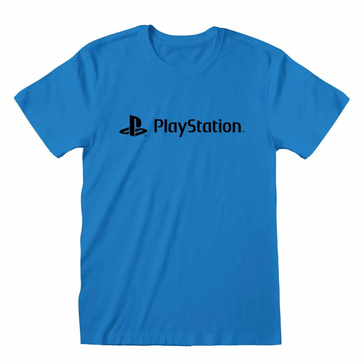 Blue - Front - Playstation Unisex Adult Logo T-Shirt