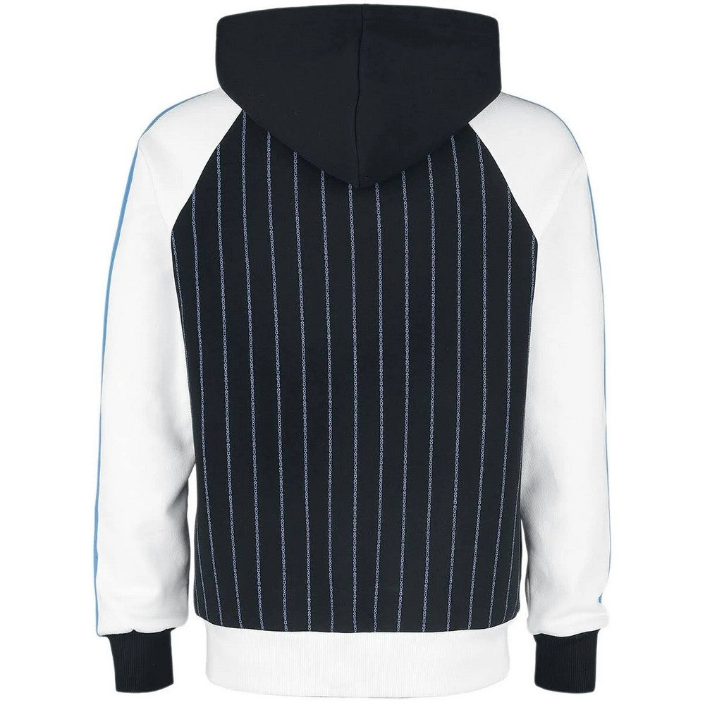 Black - Back - Playstation Unisex Adult Striped Logo Hoodie