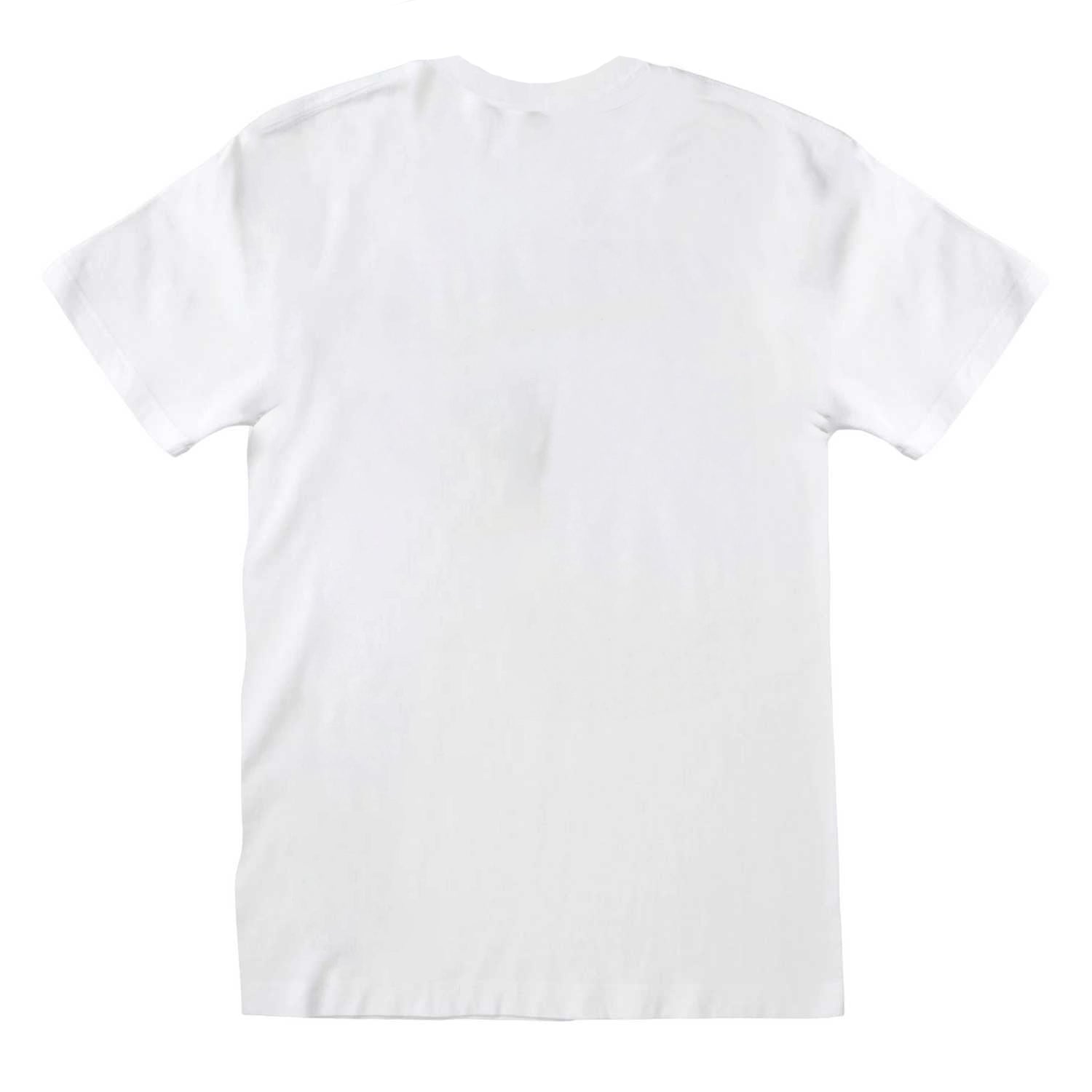 White - Back - Doraemon Unisex Adult Face In Box T-Shirt