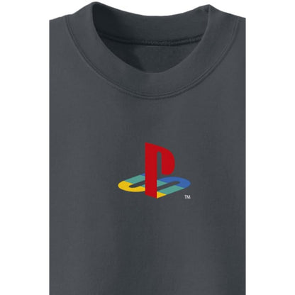 Black-Charcoal - Back - Playstation Unisex Adult Japanese Sweatshirt
