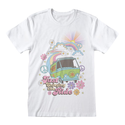 White - Front - Scooby Doo Unisex Adult Ride Van T-Shirt