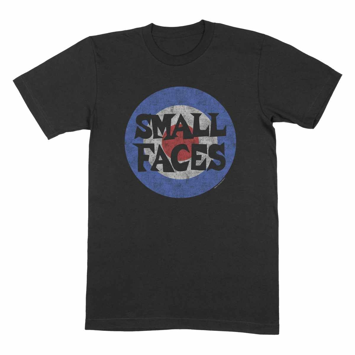 Black - Front - Small Faces Unisex Adult Mod Target T-Shirt
