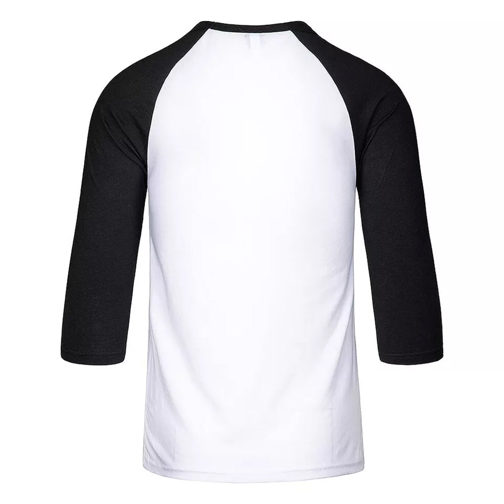 White-Black - Back - Atticus Unisex Adult PRMB Baseball T-Shirt