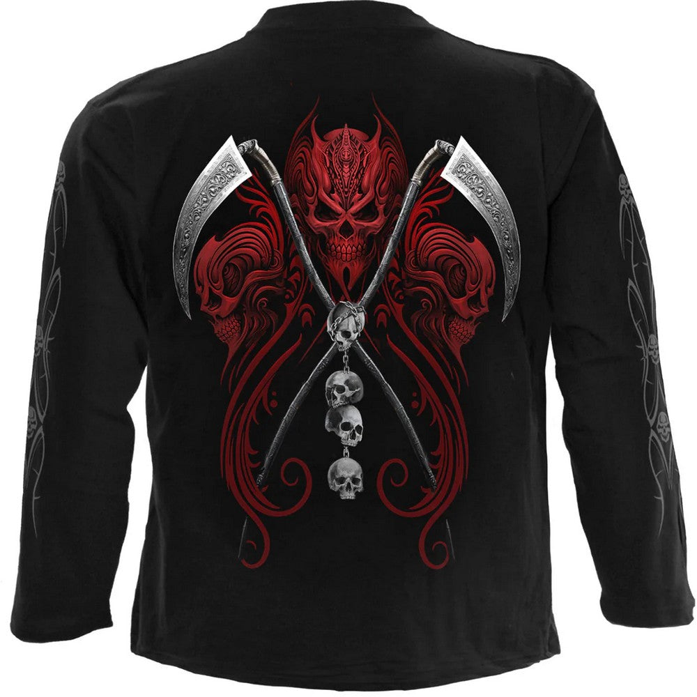 Black - Back - Spiral Direct Unisex Adult Reaperess Long-Sleeved T-Shirt