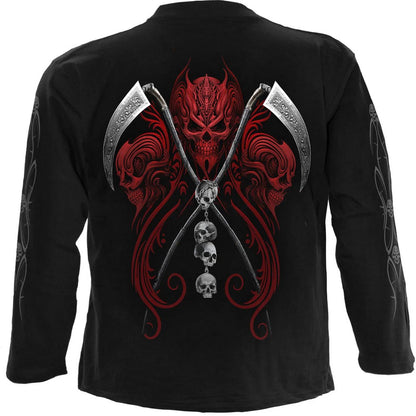 Black - Back - Spiral Direct Unisex Adult Reaperess Long-Sleeved T-Shirt