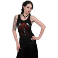 Black-Red - Side - Spiral Direct Womens-Ladies Reaperess Tank Top