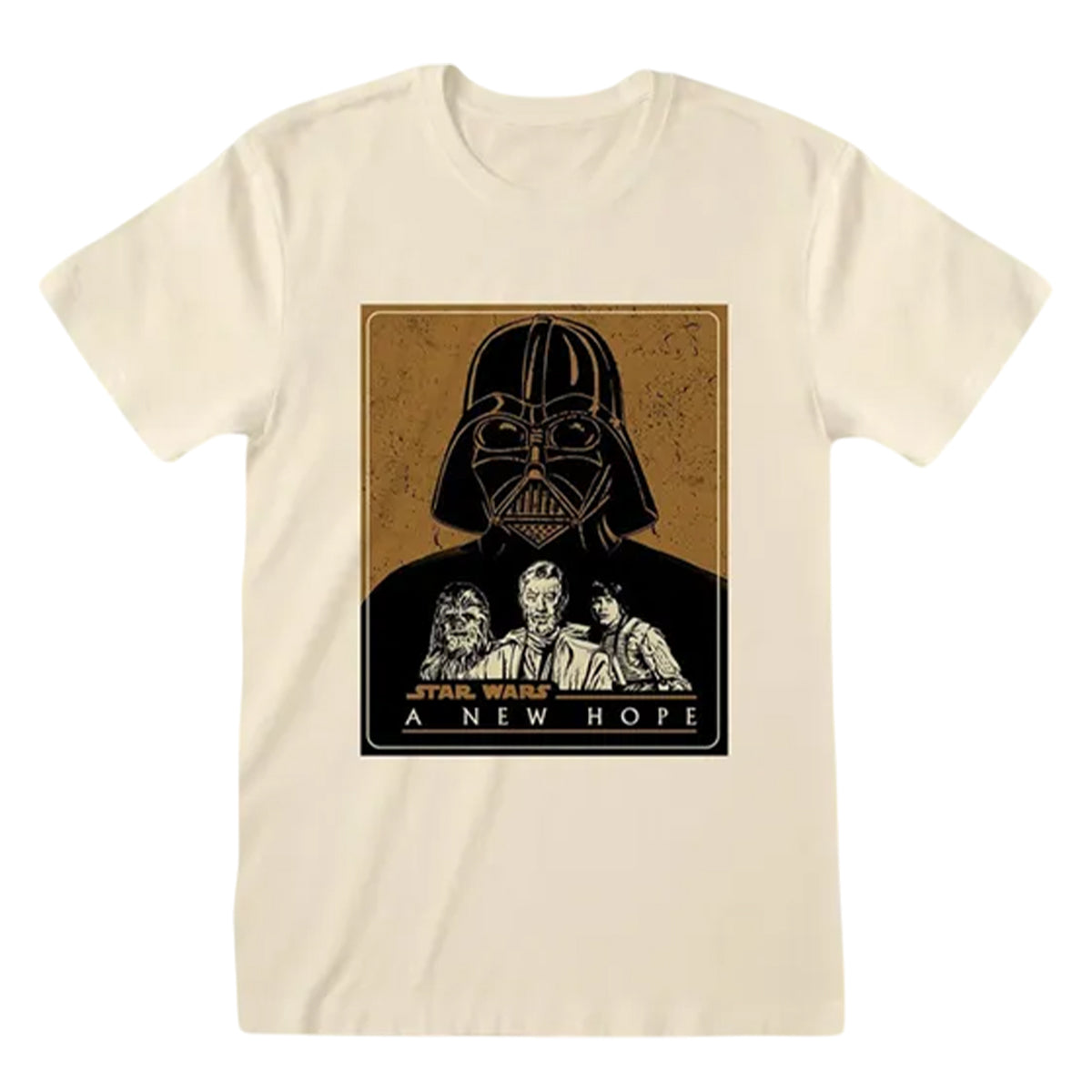 Natural - Front - Star Wars: A New Hope Unisex Adult Vector Character T-Shirt