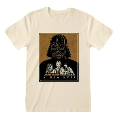Natural - Front - Star Wars: A New Hope Unisex Adult Vector Character T-Shirt