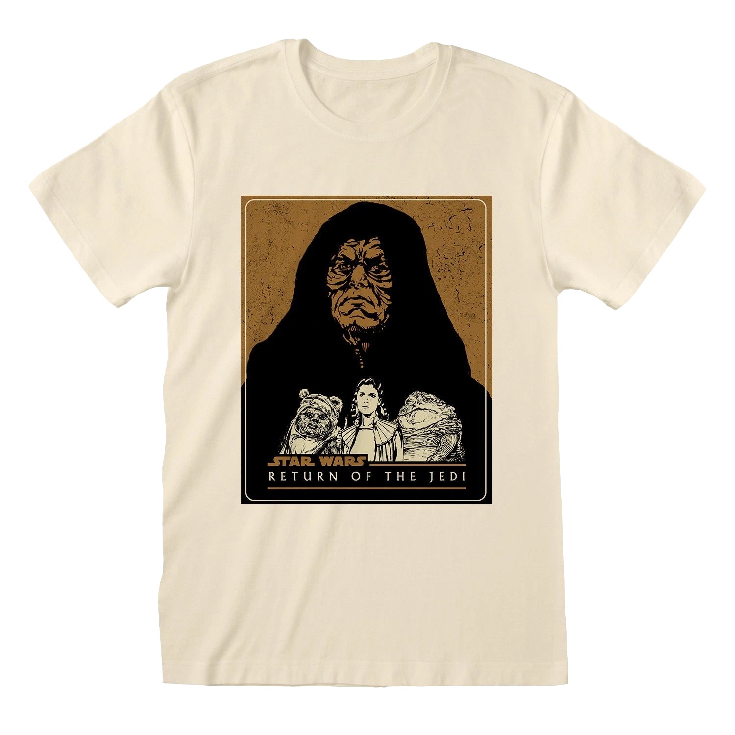 Natural - Front - Star Wars: Return Of The Jedi Unisex Adult Vector Character T-Shirt