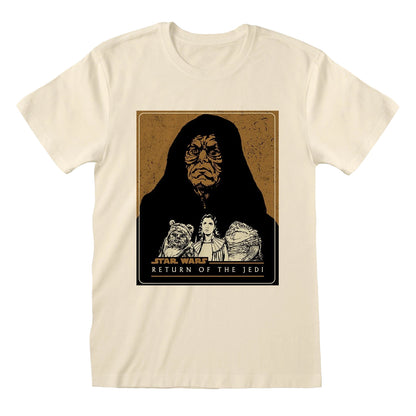 Natural - Front - Star Wars: Return Of The Jedi Unisex Adult Vector Character T-Shirt