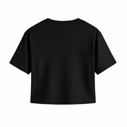 Black - Back - Steven Rhodes Unisex Adult Salem Summer Camp Crop T-Shirt