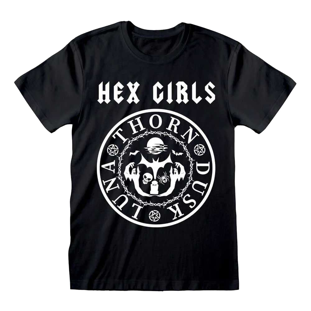 Black - Front - Hex Girls Unisex Adult Thorn Dusk Luna T-Shirt