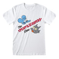 White - Front - Simpsons Unisex Adult Itchy & Scratchy T-Shirt