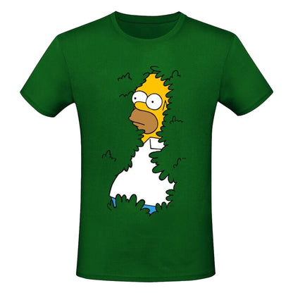 Kelly Green - Front - The Simpsons Unisex Adult Homer Simpson Bush T-Shirt
