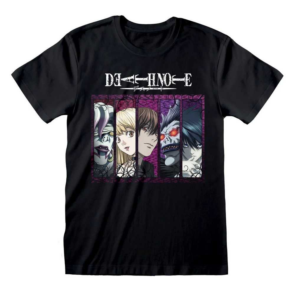 Black - Front - Death Note Unisex Adult Poison Banner T-Shirt