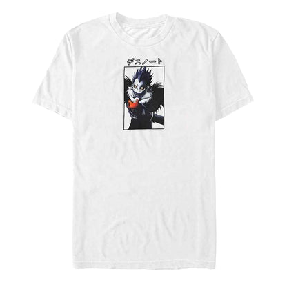 White - Front - Death Note Unisex Adult Apple T-Shirt
