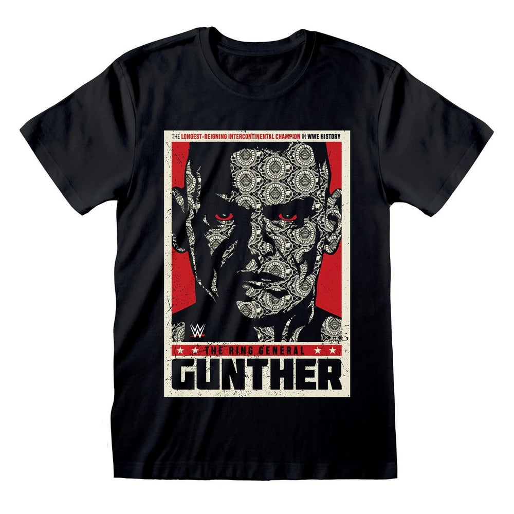 Black - Front - WWE Unisex Adult Gunther T-Shirt