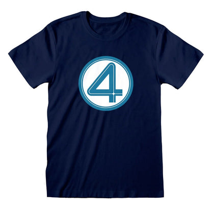 Navy Blue - Front - Fantastic Four Unisex Adult Emblem T-Shirt