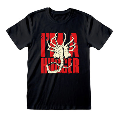 Black - Front - Alien Unisex Adult I´m A Hugger T-Shirt