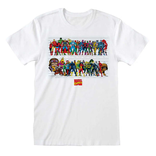 White - Front - Marvel Comics Unisex Adult Character T-Shirt