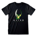 Black - Front - Alien Unisex Adult Poster T-Shirt