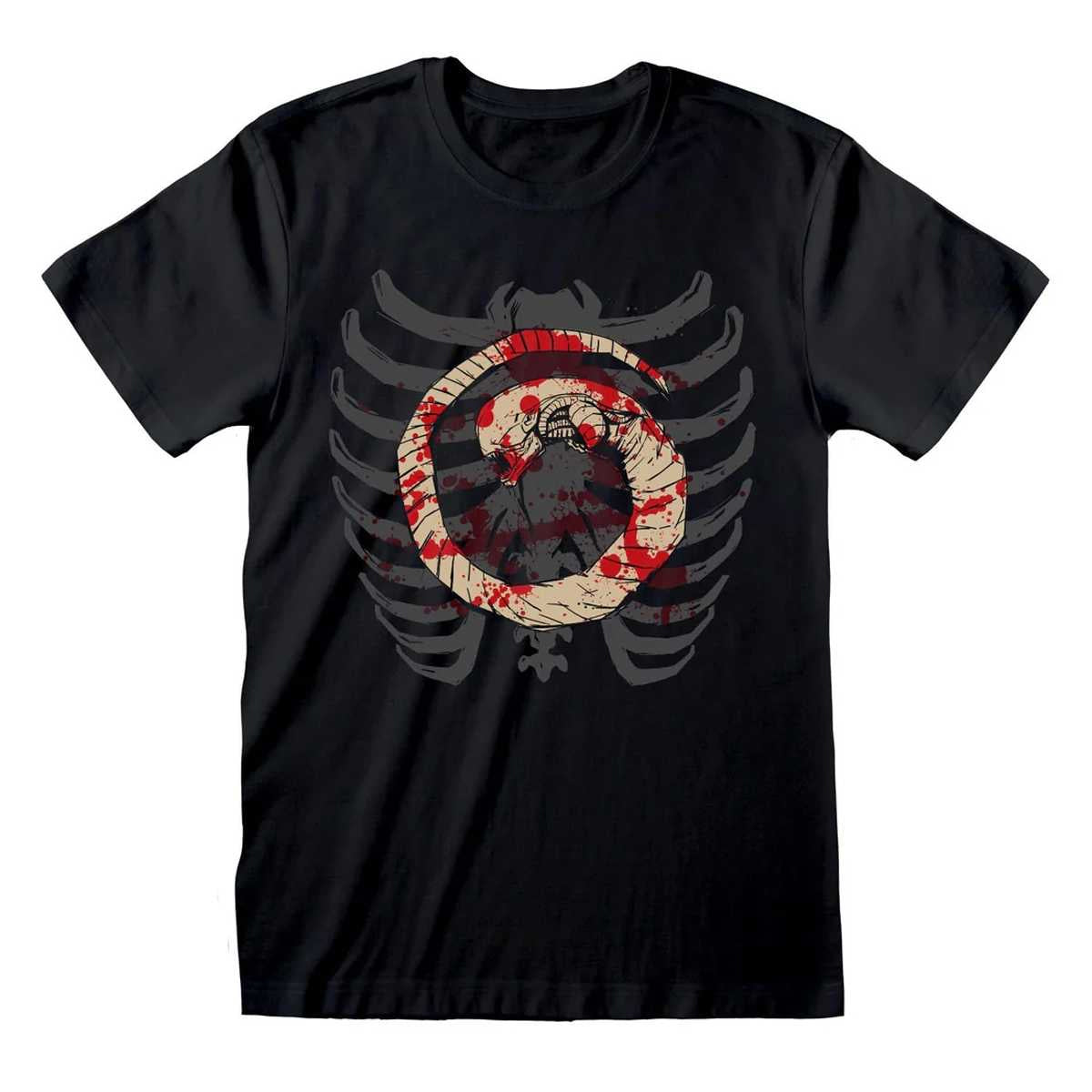 Black - Front - Alien Unisex Adult Romulus Chest Buster T-Shirt