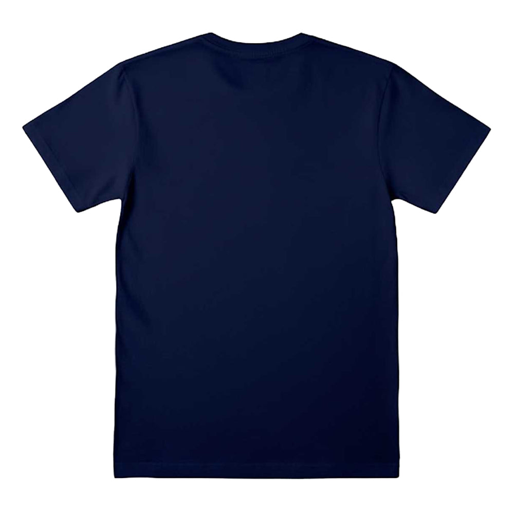 Navy Blue - Back - The Simpsons Unisex Adult Brokenskulls T-Shirt