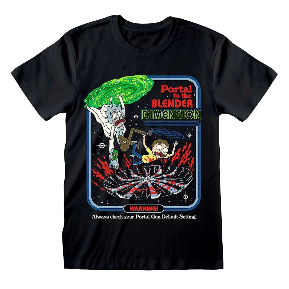Black - Front - Steven Rhodes Unisex Adult Rick And Morty T-Shirt