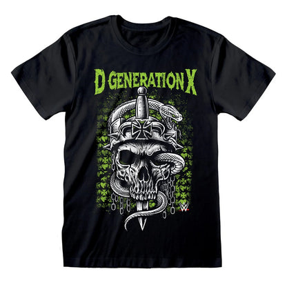 Black - Front - WWE Unisex Adult DX T-Shirt