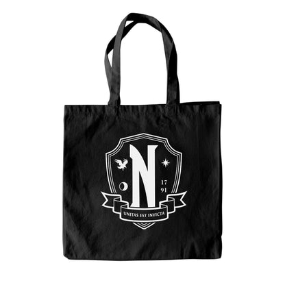 Black - Front - Wednesday Nevermore Tote Bag