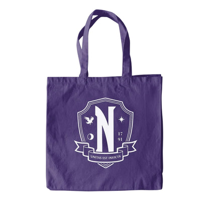 Purple - Front - Wednesday Nevermore Tote Bag