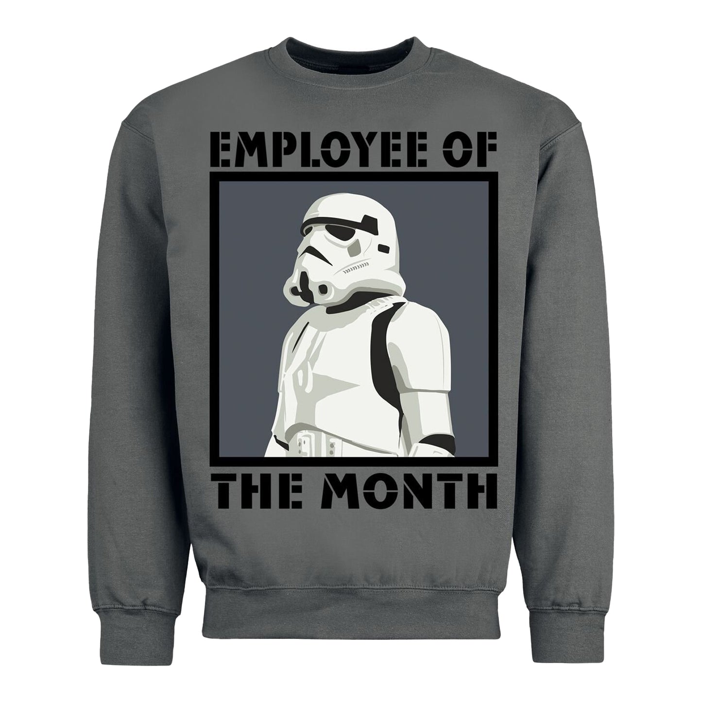 Light Graphite - Front - Star Wars Unisex Adult Employee Of The Month Sweatshirt