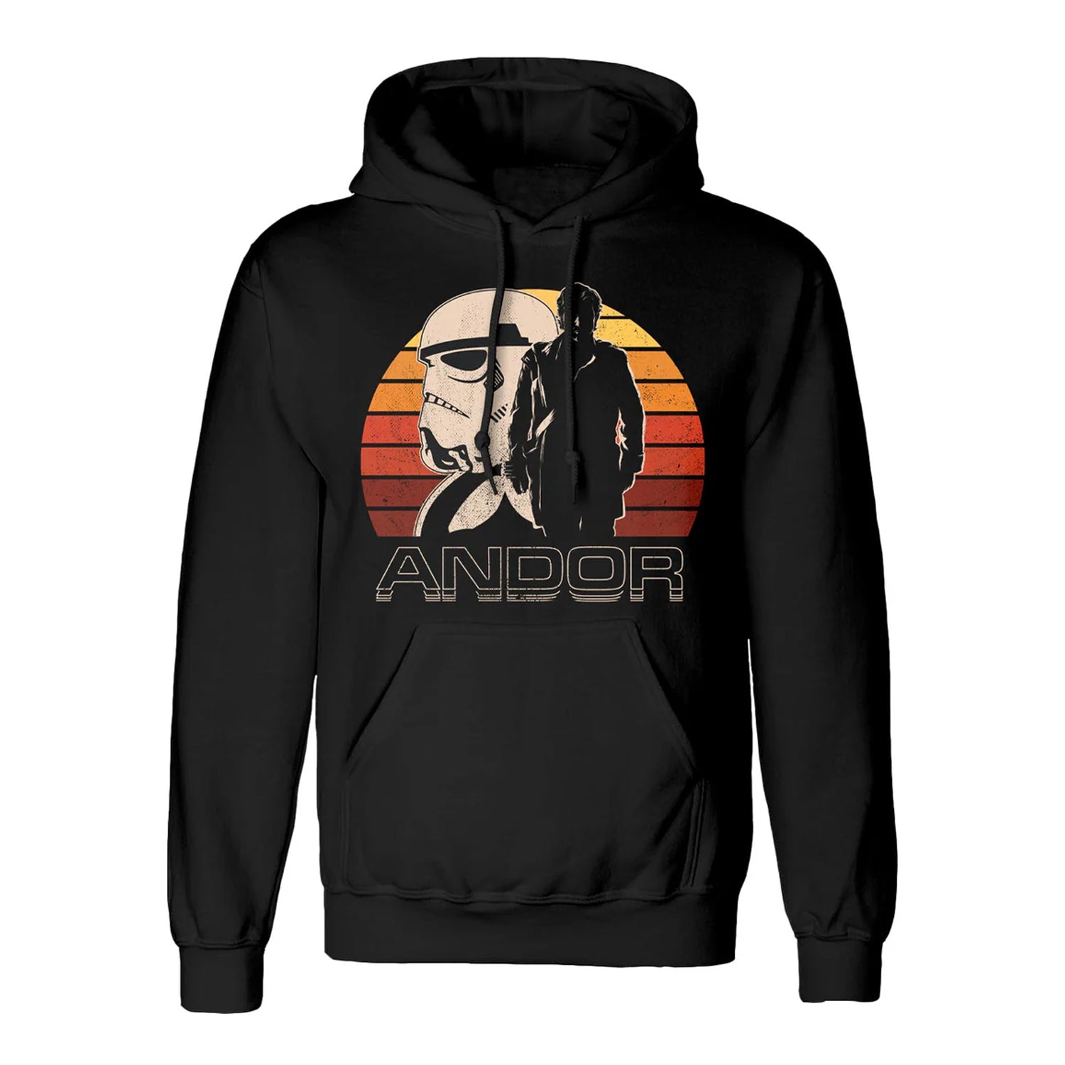 Black - Front - Star Wars: Andor Unisex Adult Sunset Hoodie