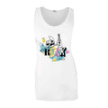 White - Front - Lilo & Stitch Womens-Ladies Lets Rock Tank Top