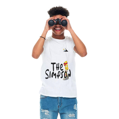 White - Side - The Simpsons Unisex Adult Homer Simpson Guitar T-Shirt
