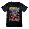 Black - Front - Lilo & Stitch Unisex Adult Stitch Space T-Shirt