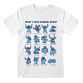 White - Front - Lilo & Stitch Unisex Adult Emotions T-Shirt