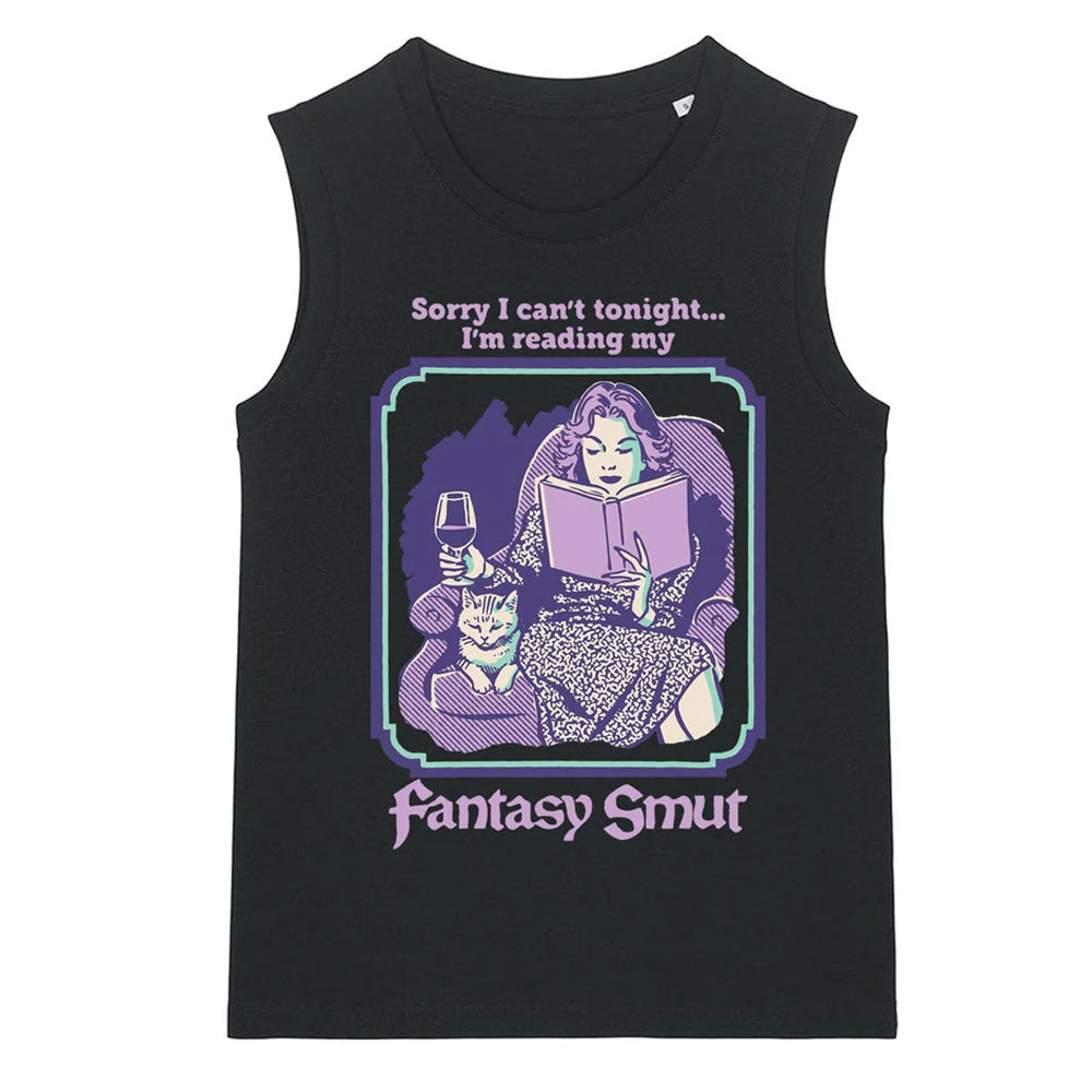 Black - Front - Steven Rhodes Womens-Ladies Fantasy Smut Tank Top