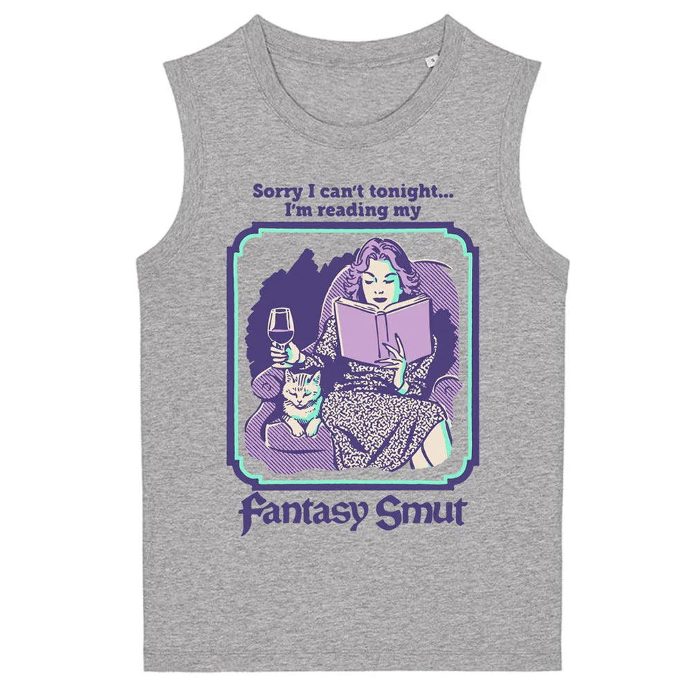 Heather Grey - Front - Steven Rhodes Womens-Ladies Fantasy Smut Tank Top