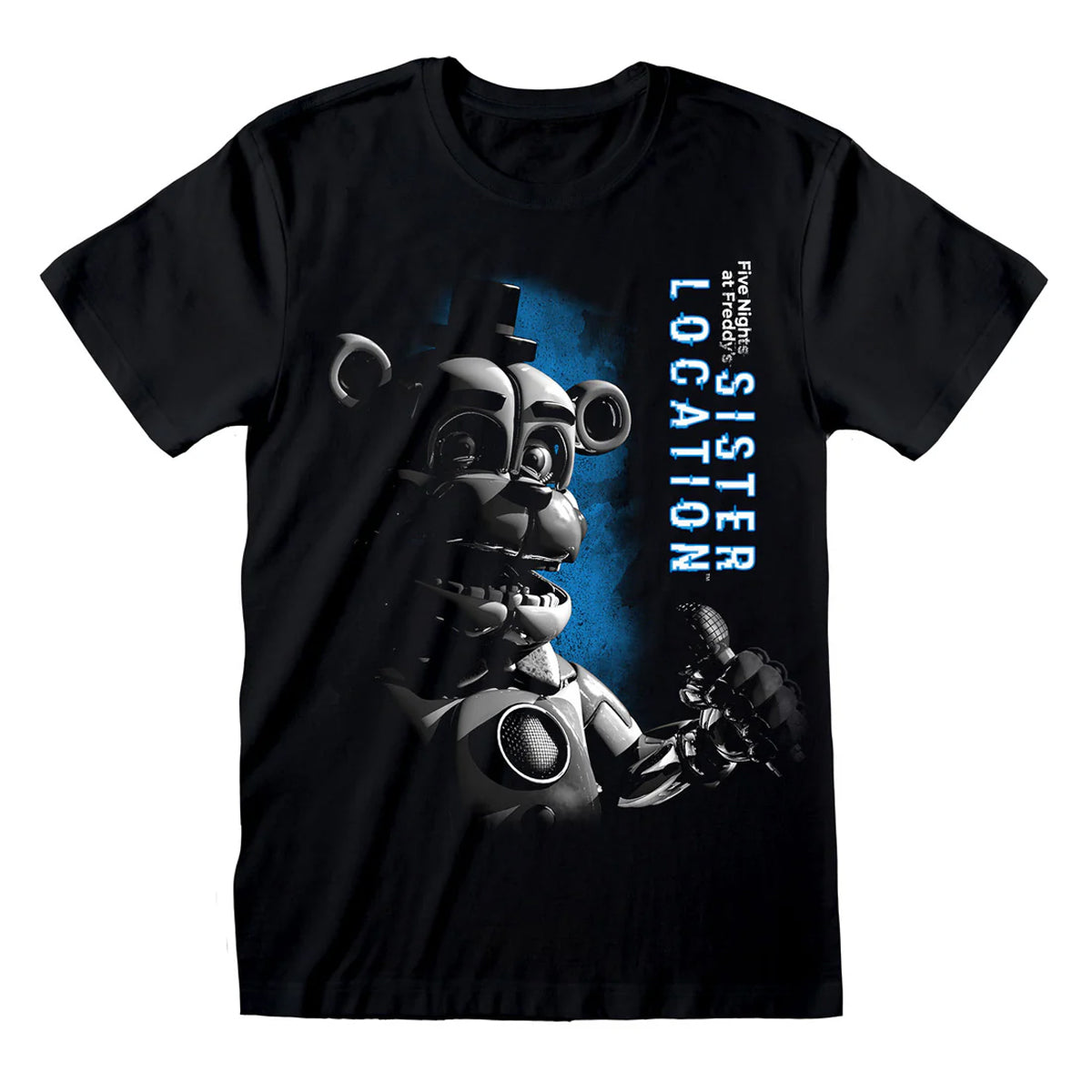 Black - Front - Five Nights At Freddys Unisex Adult Sister Location Funtime Freddy T-Shirt