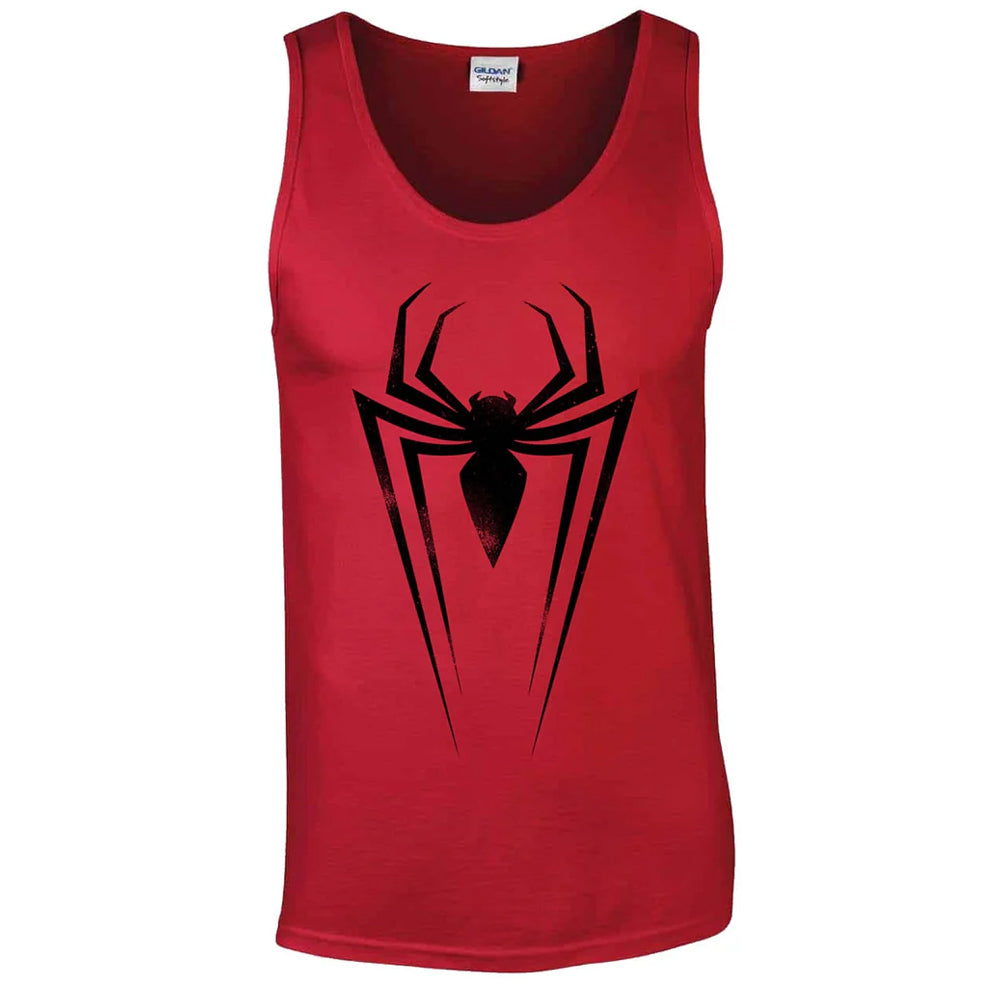 Red - Front - Spider-Man Mens Spider Tank Top