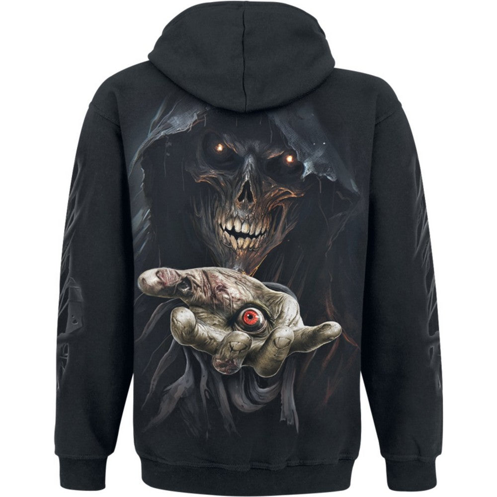 Black - Back - Spiral Direct Unisex Adult Evil Eye Hoodie