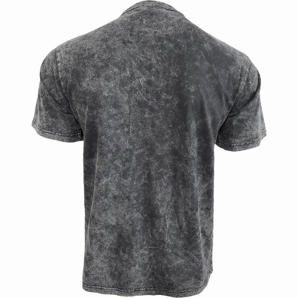 Black - Back - Spiral Direct Unisex Adult Acid Wash T-Shirt