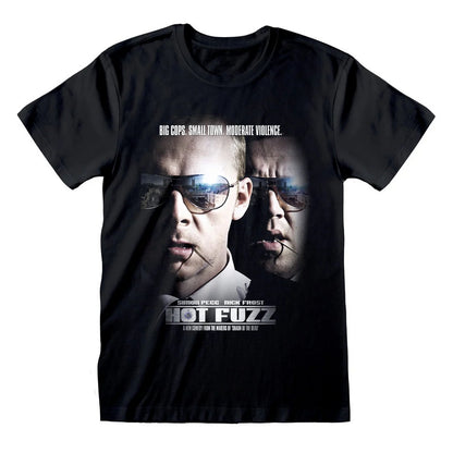 Black - Front - Hot Fuzz Unisex Adult Policeman T-Shirt