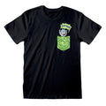Black - Side - Rick And Morty Unisex Adult Tiny Pocket T-Shirt