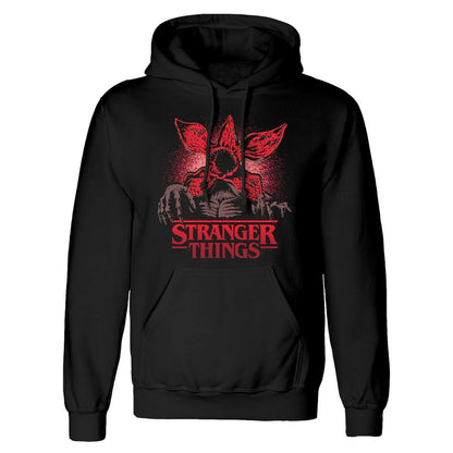 Black - Front - Stranger Things Unisex Adult Demogorgon Pixel Hoodie