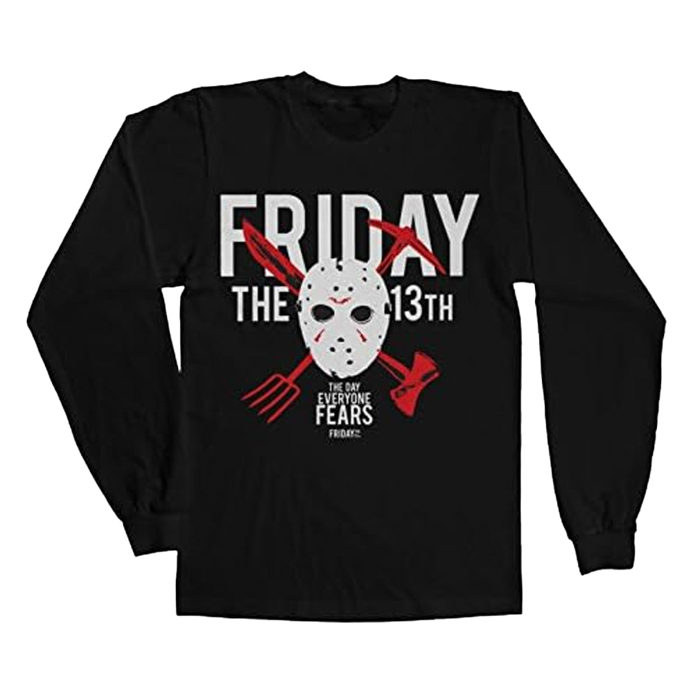 Natural - Front - Friday The 13th Unisex Adult The Day Everyone Fears T-Shirt