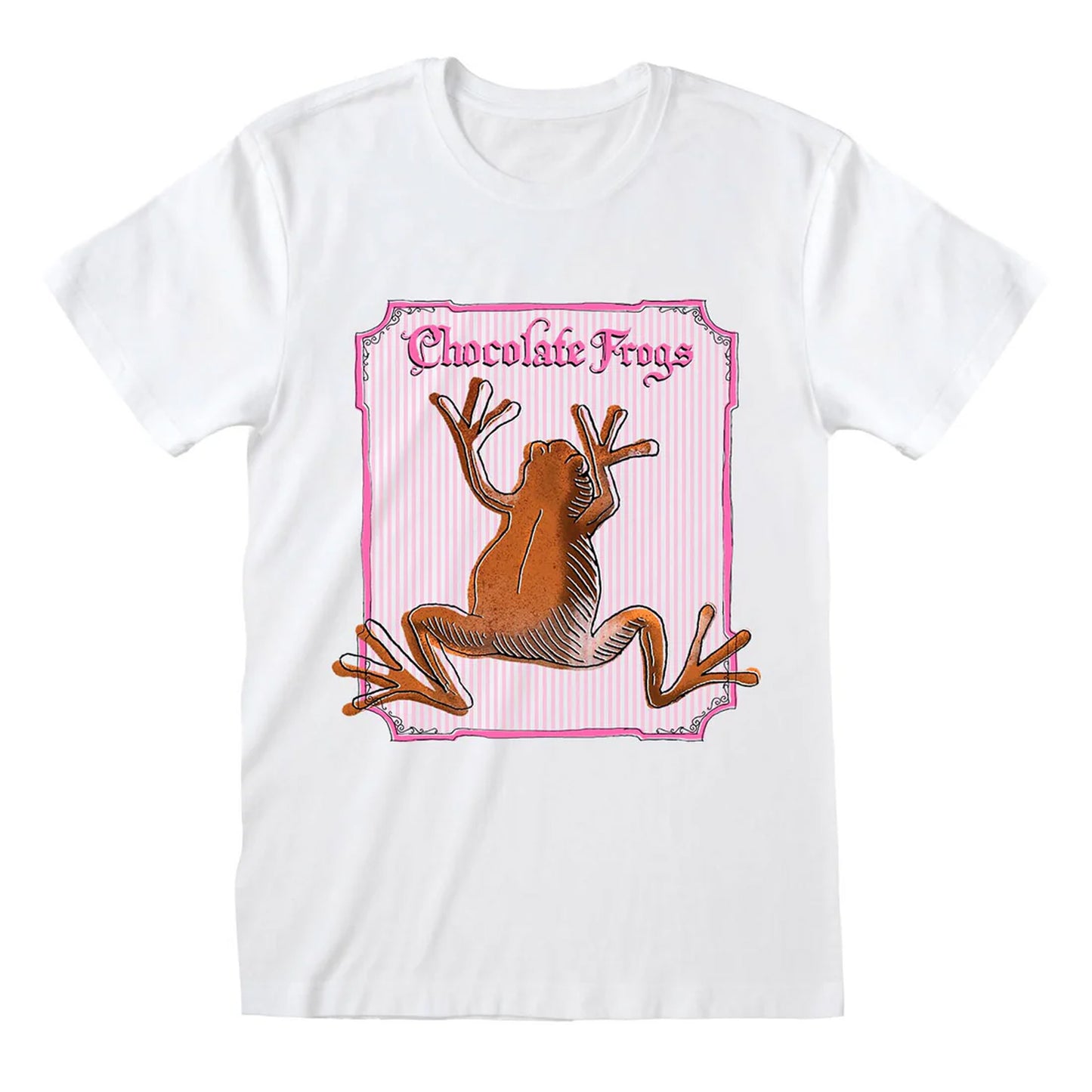 White - Front - Harry Potter Unisex Adult Chocolate Frog T-Shirt